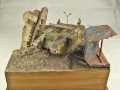 A diorama with plastic models of the Mark V and the Mark A Whippet tanks - photo no 4