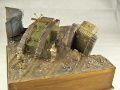 A diorama with plastic models of the Mark V and the Mark A Whippet tanks - photo no 8