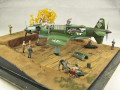 Photos of the diorama with a plastic model of the Dornier Do 335 Pfeil aircraft - photo no 1