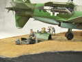 Photos of the diorama with a plastic model of the Dornier Do 335 Pfeil aircraft - photo no 9