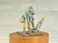 French 58mm trench mortar and resin figurines of crew - photo no 6