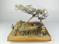 Diorama shows a destroyed Panzer IV standing on the outskirts of Tobruk in 1941 photo No. 3