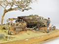 Diorama shows a destroyed Panzer IV standing on the outskirts of Tobruk in 1941 photo No. 8