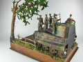 The diorama was made in a 1:16 scale based on photos found on the Internet. A group of German paratroopers moves somewhere through Belgium in 1944 - photo No. 6