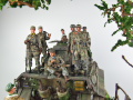 The diorama was made in a 1:16 scale based on photos found on the Internet. A group of German paratroopers moves somewhere through Belgium in 1944 - photo No. 11