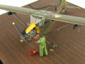 The plastic model of the American Cessna O-1D observation and liaison aircraft from the Vietnam War period - photo No. 9