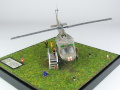 Plastic model of the American Bell UH-1V helicopter built on a 1:72 scale based on photos taken at the National Vietnam War Museum in Orlando, Florida, USA - photo No. 2