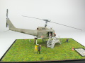 Plastic model of the American Bell UH-1V helicopter built on a 1:72 scale based on photos taken at the National Vietnam War Museum in Orlando, Florida, USA - photo No. 7