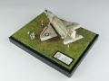 The photo shows a plastic model of the American Douglas A-4B Skyhawk attack aircraft - photo No. 2