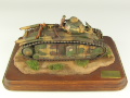 Link to a photo of a plastic model of the French B1 bis heavy tank - photo No. 1