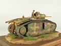 Link to a photo of a plastic model of the French B1 bis heavy tank - photo No. 2