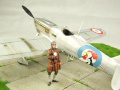 Plastic model of the French Dewoitine D.500 aircraft made in 1:32 scale from the Dora Wings kit - photo no 9