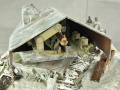 Winter diorama with a plastic model of the German AUF E-100 armored weapon prototype - photo no 6