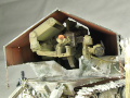 Winter diorama with a plastic model of the German AUF E-100 armored weapon prototype - photo no 8