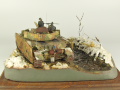 Plastic model of the German Panzer IV J medium tank from the period of World War II on a 1:35 scale diorama - foto nr 3