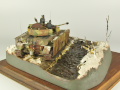 Plastic model of the German Panzer IV J medium tank from the period of World War II on a 1:35 scale diorama - foto nr 4