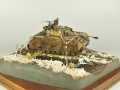 Plastic model of the German Panzer IV J medium tank from the period of World War II on a 1:35 scale diorama - foto nr 5