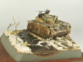 Plastic model of the German Panzer IV J medium tank from the period of World War II on a 1:35 scale diorama - foto nr 6