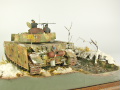 Plastic model of the German Panzer IV J medium tank from the period of World War II on a 1:35 scale diorama - foto nr 10