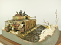 Plastic model of the German Panzer IV J medium tank from the period of World War II on a 1:35 scale diorama - foto nr 11