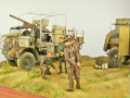 The World War II diorama depicting a British Army command post somewhere in North Africa - photo No. 11