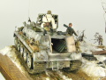 The WW2 diorama depicting the German Panzerwerfer 42 self-propelled rocket launcher built using the sWS half-track tractor - photo No. 9