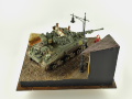 Diorama with a plastic model of the Sherman Firefly tank - photo No. 7