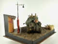 Diorama with a plastic model of the Sherman Firefly tank - photo No. 10