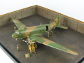 The photo shows a plastic model of the American AC-47 Spooky air support aircraft from the Vietnam War period. Photo No. 2