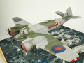 Plastic model of the Bristol Beaufighter Mk.VI aircraft glued together from a Tamiya kit in a 1:48 scale - foto nr 3