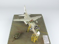 The photo shows a plastic model of the American single-seat F-8E Crusader carrier-based fighter aircraft assembled on a 1:72 scale. The model represents the F-8E aircraft from times of the Vietnam War. Photo No. 8