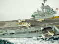 The plastic model of the USS Intrepid aircraft carrier was assembled from a Trumpeter kit in a 1:350 scale - photo No. 3