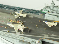 The plastic model of the USS Intrepid aircraft carrier was assembled from a Trumpeter kit in a 1:350 scale - photo No. 4