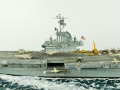 Link to photos of a plastic model of the USS Intrepid aircraft carrier