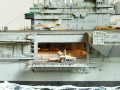 The plastic model of the USS Intrepid aircraft carrier was assembled from a Trumpeter kit in a 1:350 scale - photo No. 6