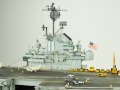 The plastic model of the USS Intrepid aircraft carrier was assembled from a Trumpeter kit in a 1:350 scale - photo No. 8