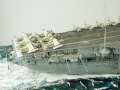 The plastic model of the USS Intrepid aircraft carrier was assembled from a Trumpeter kit in a 1:350 scale - photo No. 14