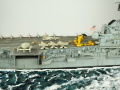 The plastic model of the USS Intrepid aircraft carrier was assembled from a Trumpeter kit in a 1:350 scale - photo No. 16