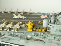 The plastic model of the USS Intrepid aircraft carrier was assembled from a Trumpeter kit in a 1:350 scale - photo No. 17