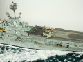 The plastic model of the USS Intrepid aircraft carrier was assembled from a Trumpeter kit in a 1:350 scale - photo No. 19