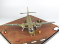 The photo shows a scale plastic model of the C-7A Caribou cargo plane glued together in a 1:72 scale - photo No. 8