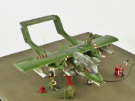 Scale plastic model of the OV-10 Bronco aircraft from the VAL-4 Black Ponies squadron - Vietnam 1969.